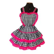 Vestido Xadrez Adulto Festa Junina Caipira Promoção entrega rápida