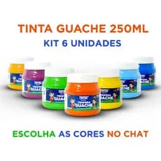 Kit c/6 Tinta Guache 250ml - TINTEX [Escolha a cor pelo chat]