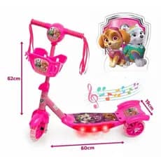 Patinete infantil Patrulha Canina Rosa