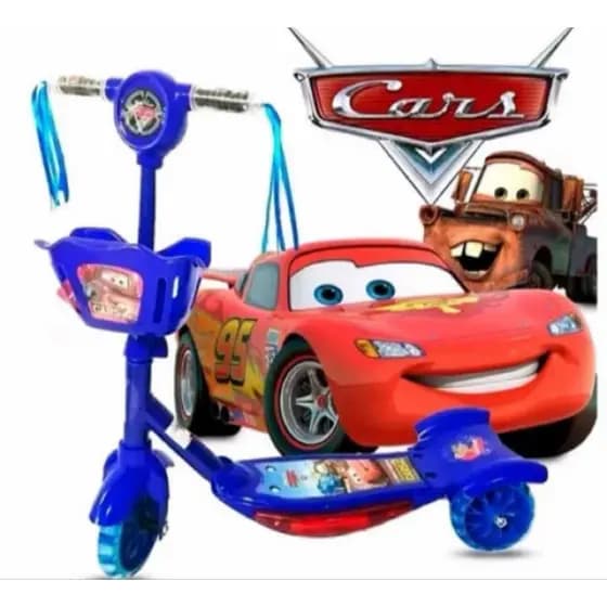 Patinete Infantil carros 3 rodas