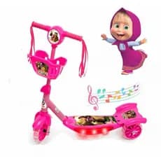 Patinete Infatil Masha e o urso 3 rodas