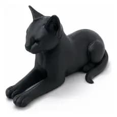 Escultura Gato Decoração Minimalista Moderna Sala Quarto Pet
