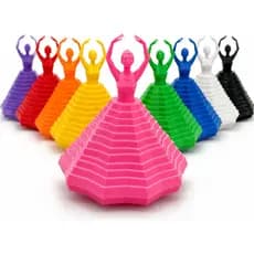 Bailarina Giratória Sensorial 3d Com Suporte Antiestresse
