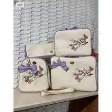 bolsas Maternidade kit Mala com 4 peças de borboletas. ✅ Envio Imediato