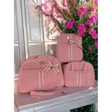 bolsas Maternidade kit com 3pcs de Laço ✅ Envio Imediato