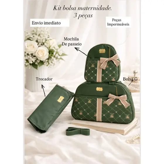 bolsas Maternidade kit com 3pcs. ✅Envio imediato