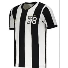 Camisa Santos Listrada Retrô 1978 Licenciado e Oficial Meninos da Vila  Alvinegro  Original Camiseta