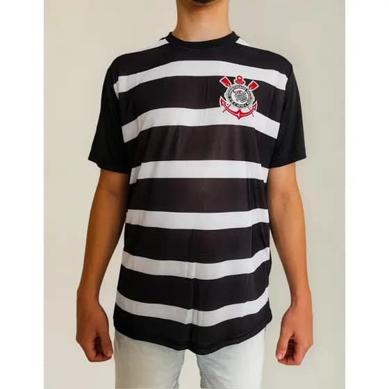 Camisa Corinthians Camiseta Timão Masculino Adulto Poliéster  Dry-Fit Licenciada Oficial Sport Clube