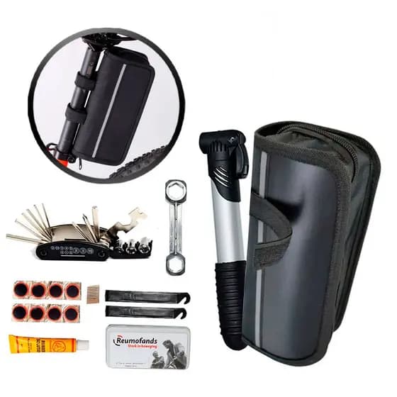 Kit Ferramentas Chaves Bike Bomba Remendo Reparo Pneu Bicicleta Ciclismo Mtb