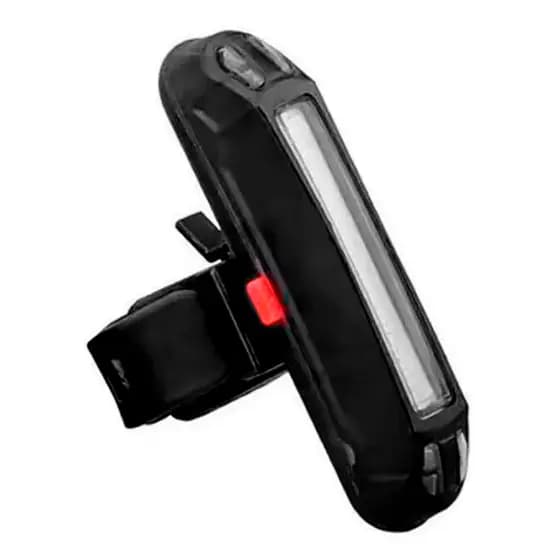 Lanterna Traseira Bike Led Ciclismo Sinalizador 2 Cores Vermelho Branco USB Bicicleta