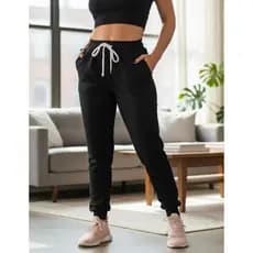 Calça Moletom Premium Quentinha Algodão Confortavel Feminina Ajustavel