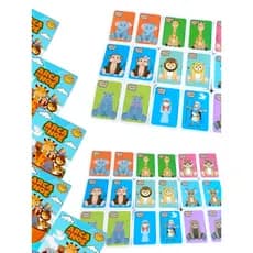 50 Jogos da Memória Arca de Noé, Cartas Ilustradas de Animais, Brinquedo Dia das Criança Prenda