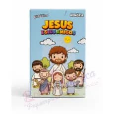 Kit 10Cx Jogos da Memória Jesus e Seus Amigos Apóstolos Discípulos Biblico Lembrancinha Festa prenda