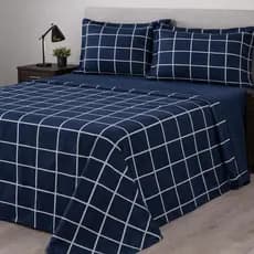 Jogo de Cama 4 Peças com Fronha de Debrum Micropercal 400 Fios