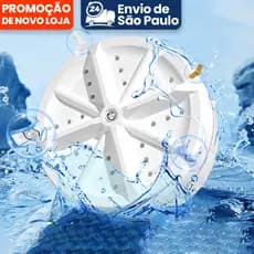 Mini Máquina de Lavar Portátil Ultrassônica USB – Para Roupas, Panos, Toalhas e Louças