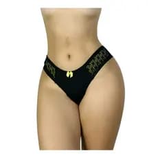 Kit 5 e 10 calcinhas bicolor tanga fio renda lateral confortável dia a dia com 5 e 10 tangas variadas