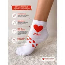 Kits de meia feminina confortável para o dia a dia cano curto
