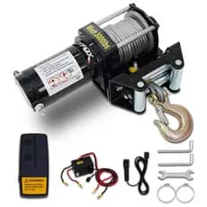 Guincho Elétrico 3000LB 12V para ATV UTV Reboque Off Road com Controle Remoto