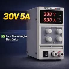Fonte Alimentação Digital De Bancada 30v 5A Regulável para Eletrônica e Laboratório