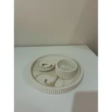 Kit organizador branco porta joias