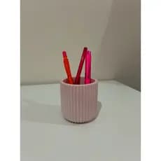 Porta Lápis Caneta Organizador Rosa