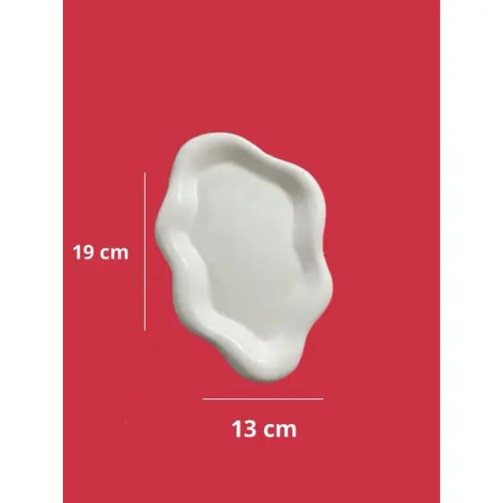 Bandeja Decorativa Nuvem Porta Perfume, Porta joia Bijuteria, Porta Chaves