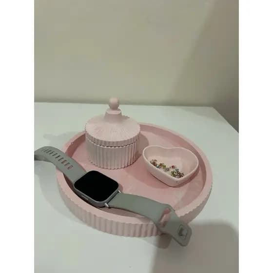 Kit Decoração Organizador Rosa