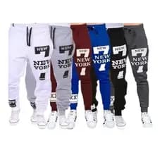 Kit 6 Calças Masculina Jogger Moletom New York Slim Academia