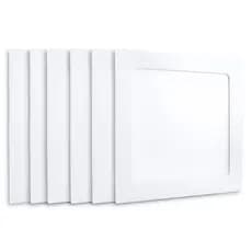 Kit 6 Painel Plafon Led de Embutir 12w Quadrado 18cm 6000K