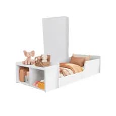 Cama Infantil Nicho Organizador Para Brinquedos Sapateira Montessoriana Quarto Criança Com Colchão