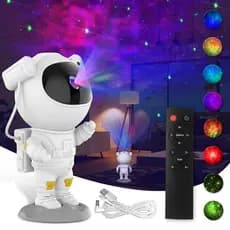 Projetor de luz com bluetooth noturna de astronauta para galáxia luz noturna estrelada projetor de luz de teto