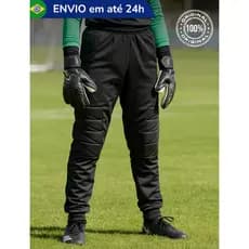 Calça de Goleiro Futebol Infantil Campo Futsal Poker+Proteção