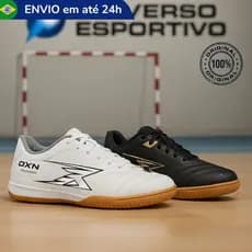 Chuteira Futsal Masculino Adulto Oxn Mundialli Oficial Quadra Salão