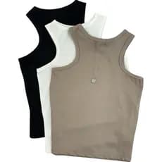 Conjunto 3 Camiseta Regata Estilo Canelada Estilosa Casual
