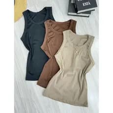 kit 3 peças Regata Basica Nadador Combo Blusa Gringa Cores Tendência de Inverno Guarda Roupas Inteligente