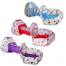 Barraca Infantil Toca Tùnel Casinha Tenda Basquete 3 em 1 Promoção