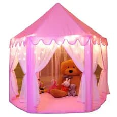 Tenda Barraca Casinha Com Led Infantil Cores Rosa E Azul Promoção Melhor Preço