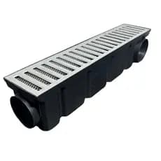Ralo Linear 10x50 cm Grelha Alumínio Tela Anti Inseto coletor Preto Cinza Branco grande saída 75mm