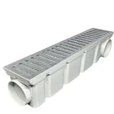 Ralo Linear 10cm por 50cm Grelha Alumínio Tela Anti Inseto coletor Branco de água Piscina