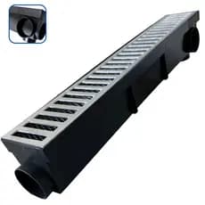 Ralo Linear 50cm Grelha Alumínio coletor Multi Saída Baixa lateral com Tela Anti Insetos