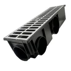 Kit com Ralo Linear Completo de 15cm x 50cm Tela de Inseto alto escoamento Conexão Saída de 75mm e ou 100mm