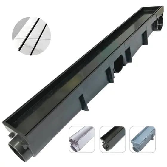 Ralo Linear 6x50 Invisível Oculto coletor sifonado Banheiro  cola Piso seca box Porcelanato
