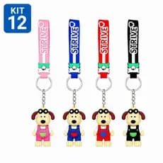 Kit12/24 Chaveiro/Pingente personalizado de cachorro ideal para doméstico envio cor aleatória