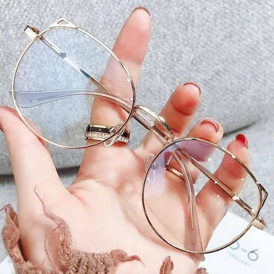 Óculos Anti-Azul Para Gatos Estrutura De Proteção UV Transparentes De Visão Próxima