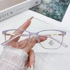 Novos Homens E Mulheres Óculos Ultra Leve Anti-Azul Com Moldura Quadrada Transparentes Moda