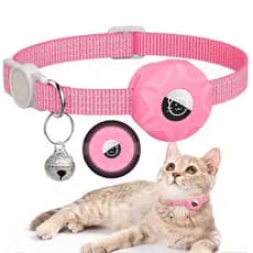 Coleira De Gato Anti-Perda Apple Airtag Rastreador Capa Protetora Com Sino Reflexivo Colar Produtos Para Gatinhos Acessó