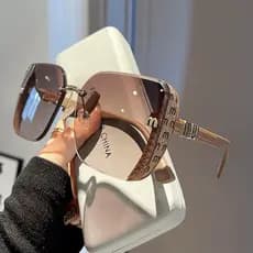 Marca De Luxo Moda Oversized Quadrado Óculos De Sol Para Mulheres Estilo Vintage Tons Feminino Ao Ar Livre