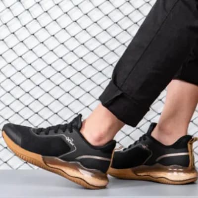 Tênis Infantil Menino  K360 Alpha Air Preto e Bronze Esportivo Moderno Antiderrapante Amortecimento