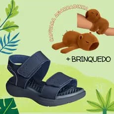 Sandália Infantil Menino Kidy Capivara Agarradinha Pulseira Braço Confortável Brinquedo Escolar Moda