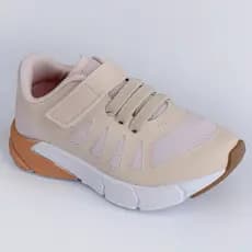 Tênis Infantil Menina Kidy Energy Baby Respitec Esportivo Escolar Casual Leve Confortável Marfim